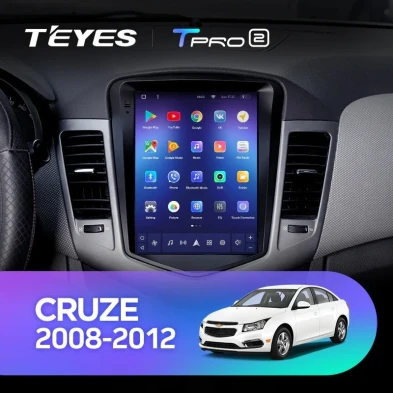 Штатная магнитола Tesla style Teyes TPRO 2 4/64 Chevrolet Cruze J300 (2008-2012)