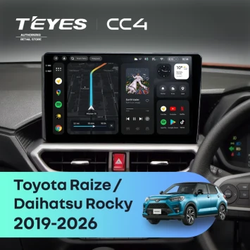 Штатная магнитола Teyes CC4 6/64 Toyota Raize (2019-2026) F2 Правый руль