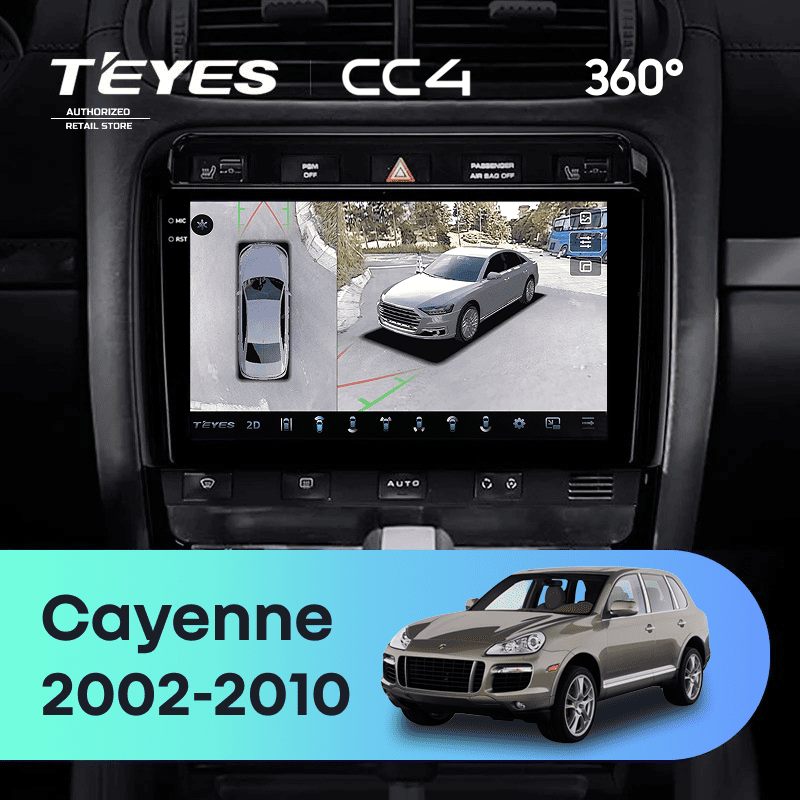 Штатная магнитола Teyes CC4 360 6/64 Porsche Cayenne I 1 9PA (2002-2010)