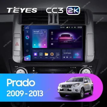 Штатная магнитола Teyes CC3 2K 6/128 Toyota Land Cruiser Prado 150 (2009-2013) F1 Тип-AB