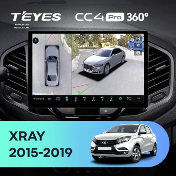 Штатная магнитола Teyes CC4 Pro 360 8/128 Lada Xray (2015-2022) (13")