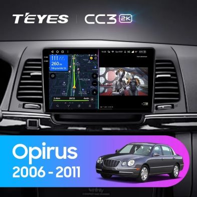 Штатная магнитола Teyes CC3 2K 4/32 Kia Opirus GH (2006-2011)