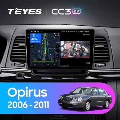 Штатная магнитола Teyes CC3 2K 4/32 Kia Opirus GH (2006-2011)