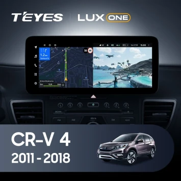 Штатная магнитола Teyes LUX ONE 360 6/128 Honda CR-V 4 RM RE (2011-2018) Тип-A