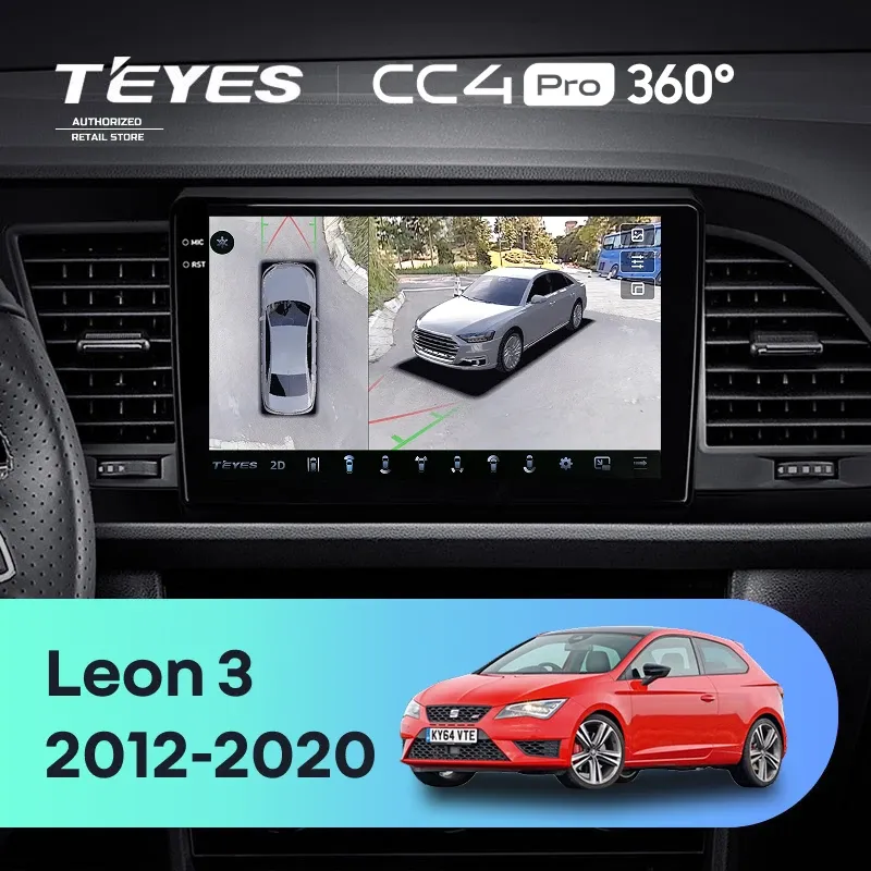 Штатная магнитола Teyes CC4 Pro 360 8/128 Seat Leon 3 (2012-2020) F3