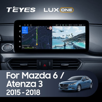 Штатная магнитола Teyes LUX ONE 360 6/128 Mazda Atenza 3 (2015-2018) Тип-B Правый руль