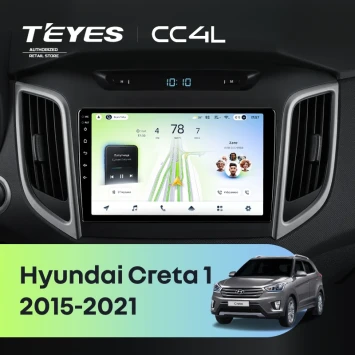 Штатная магнитола Teyes CC4L 6/64 с DTS Hyundai Creta 1 (2015-2021) Тип-B