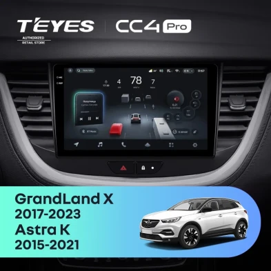 Штатная магнитола Teyes CC4 Pro 8/128 Opel Astra K (2015-2021)