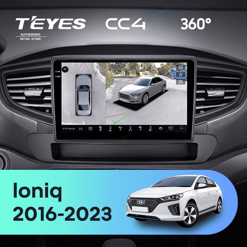 Штатная магнитола Teyes CC4 360 6/64 Hyundai Ioniq AE (2016-2023) Тип-B
