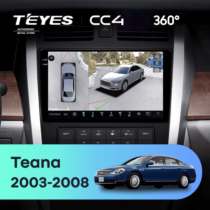 Штатная магнитола Teyes CC4 360 6/64 Nissan Teana J31 (2003-2008) F2