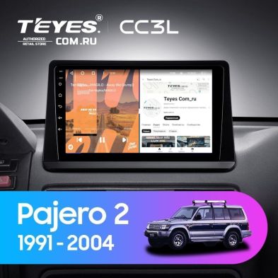 Штатная магнитола Teyes CC3L 4/64 Mitsubishi Pajero 2 (1991-2004)