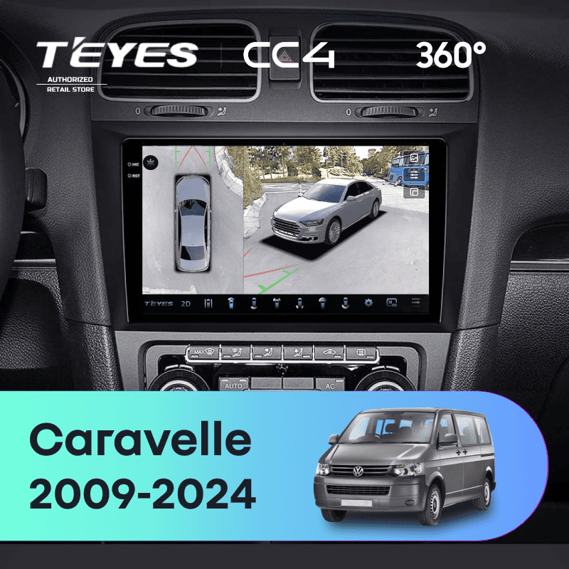 Штатная магнитола Teyes CC4 360 8/128 Volkswagen Caravelle (2009-2024)