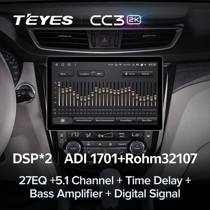 Штатная магнитола Teyes CC3 2K 6/128 Nissan X-Trail 3 T32 (2013-2022) F2 Тип-C (11")