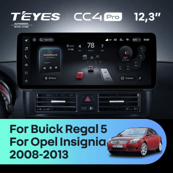 Штатная магнитола Teyes CC4 Pro 12.3" 8/128 Opel Insignia G09 ZG09 (2008-2013)