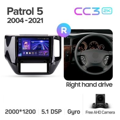 Штатная магнитола Teyes CC3 2K 360 6/128 Nissan Patrol V 5 Y61 (2004-2021) F3 Правый руль