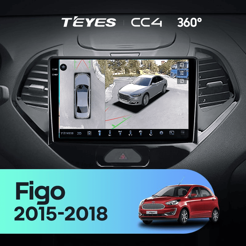 Штатная магнитола Teyes CC4 360 6/64 Ford Figo (2015-2018)