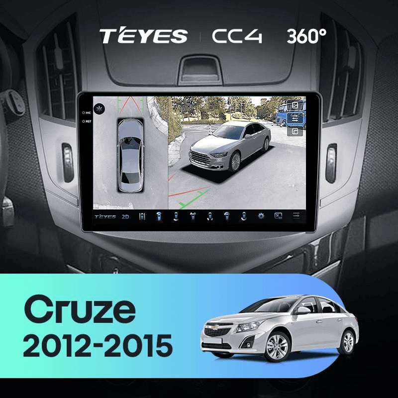 Штатная магнитола Teyes CC4 360 8/128 Chevrolet Cruze J300 J308 (2012-2015) F1