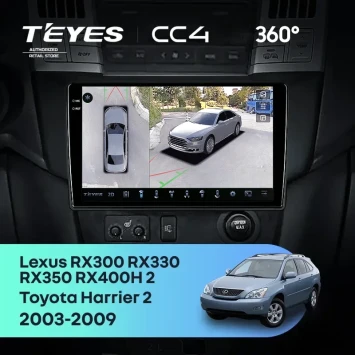 Штатная магнитола Teyes CC4 360 8/128 Toyota Harrier (2003-2009) F3