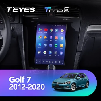 Штатная магнитола Tesla style Teyes TPRO 2 3/32 Volkswagen Golf 7 (2012-2020)