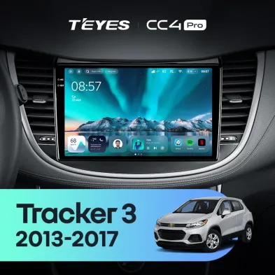 Штатная магнитола Teyes CC4 Pro 8/128 Chevrolet Tracker 3 (2013-2017) F2