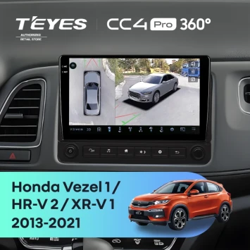 Штатная магнитола Teyes CC4 Pro 360 12/256 Honda XR-V 1 (2013-2021) F2 с кнопками