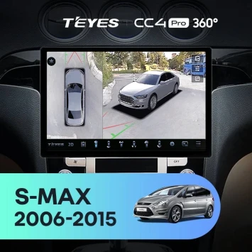 Штатная магнитола Teyes CC4 Pro 360 12/256 Ford S-MAX (2006-2015) F2 (13")