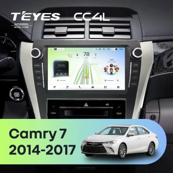Штатная магнитола Teyes CC4L 6/64 с DTS Toyota Camry 7 XV 50 55 (2014-2017) F3 с кнопками
