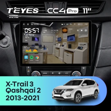 Штатная магнитола Teyes CC4 Pro 12/256 Nissan X-Trail 3 T32 (2013-2021) F2 Тип-AВ (11")