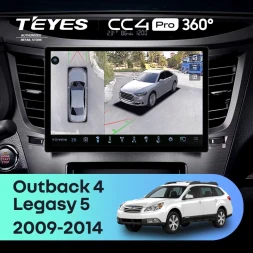 Штатная магнитола Teyes CC4 Pro 360 8/128 Subaru Legacy 5 (2009-2014) (11")