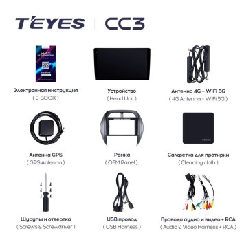 Штатная магнитола Teyes CC3L 4/32 Toyota RAV4 2 CA20 CA20W XA20 (2003-2005) F4
