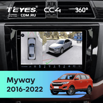 Штатная магнитола Teyes CC4 360 6/64 Lifan Myway (2016-2022)