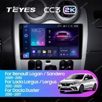 Штатная магнитола Teyes CC3 2K 6/128 Lada Largus (2012-2020)