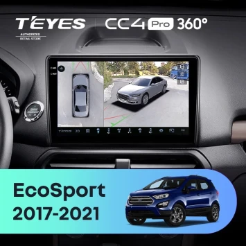 Штатная магнитола Teyes CC4 Pro 360 8/128 Ford EcoSport (2017-2021)