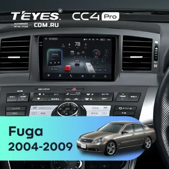 Штатная магнитола Teyes CC4 Pro 8/128 Nissan Fuga (2004-2009) F1
