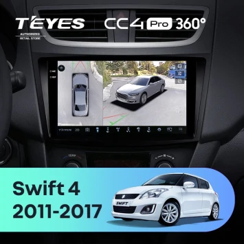 Штатная магнитола Teyes CC4 Pro 360 8/128 Suzuki Swift 4 (2011-2017)