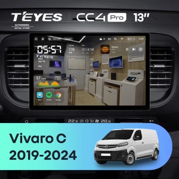 Штатная магнитола Teyes CC4 Pro 12/256 Opel Vivaro C (2019-2024) (13")