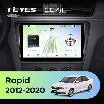 Штатная магнитола Teyes CC4L 6/64 с DTS Skoda Rapid NH3 NH1 (2012-2020) (10 inch Universal)