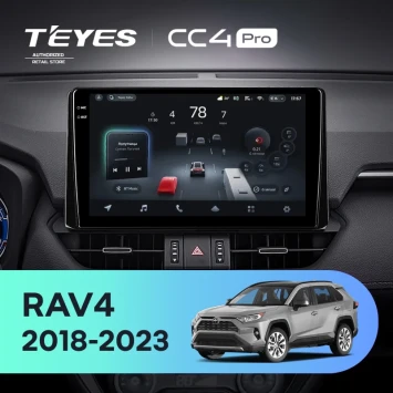Штатная магнитола Teyes CC4 Pro 12/256 Toyota RAV4 5 XA50 (2018-2023) F2 Тип-B
