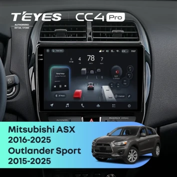 Штатная магнитола Teyes CC4 Pro 8/128 Mitsubishi Outlander Sport (2015-2026) F2
