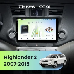 Штатная магнитола Teyes CC4L 4/64 Toyota Highlander 2 XU40 (2007-2013) F3 9"