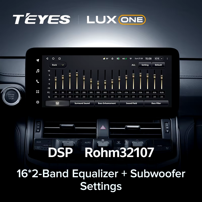 Штатная магнитола Teyes LUX ONE 4/32 Toyota Land Cruiser J300 300 (2021-2023) F1