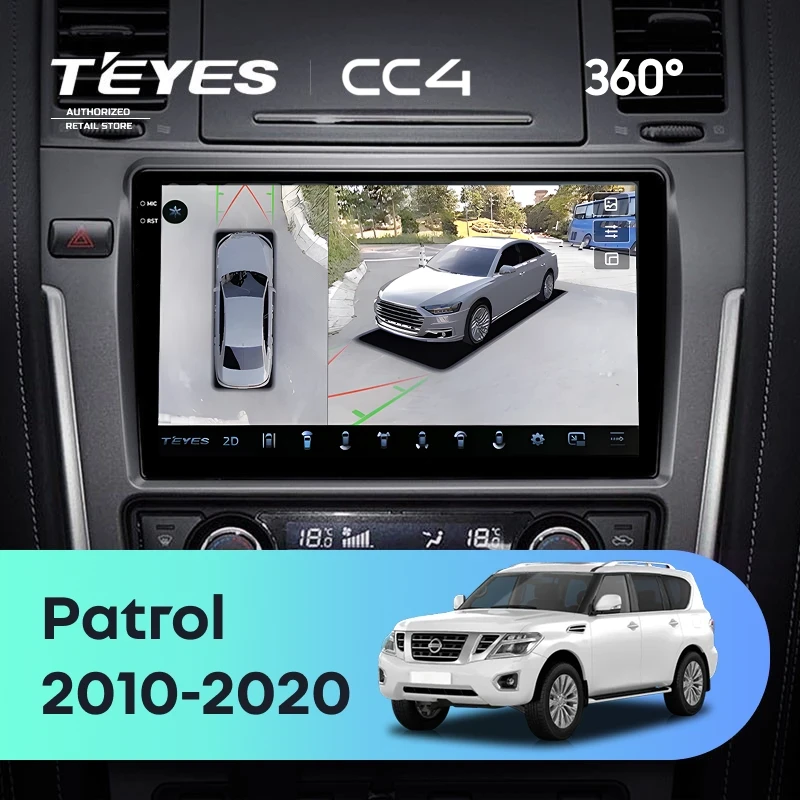 Штатная магнитола Teyes CC4 360 6/64 Nissan Patrol Y62 (2010-2020) F2