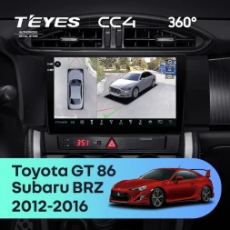 Штатная магнитола Teyes CC4 360 8/128 Subaru BRZ (2012-2016)