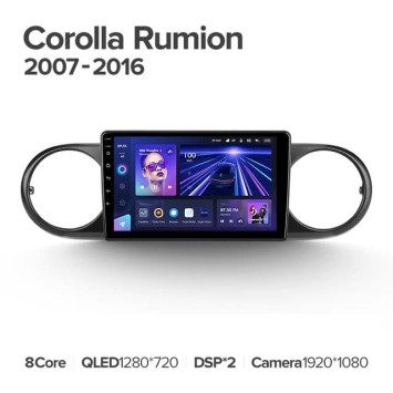 Штатная магнитола Teyes CC3L 4/64 Toyota Corolla Rumion E150 (2007-2016)