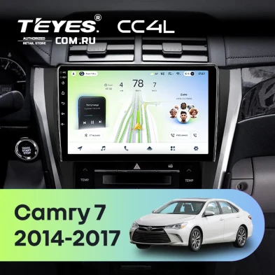 Штатная магнитола Teyes CC4L 6/64 Toyota Camry 7 XV 50 55 (2014-2017) (черная) F2