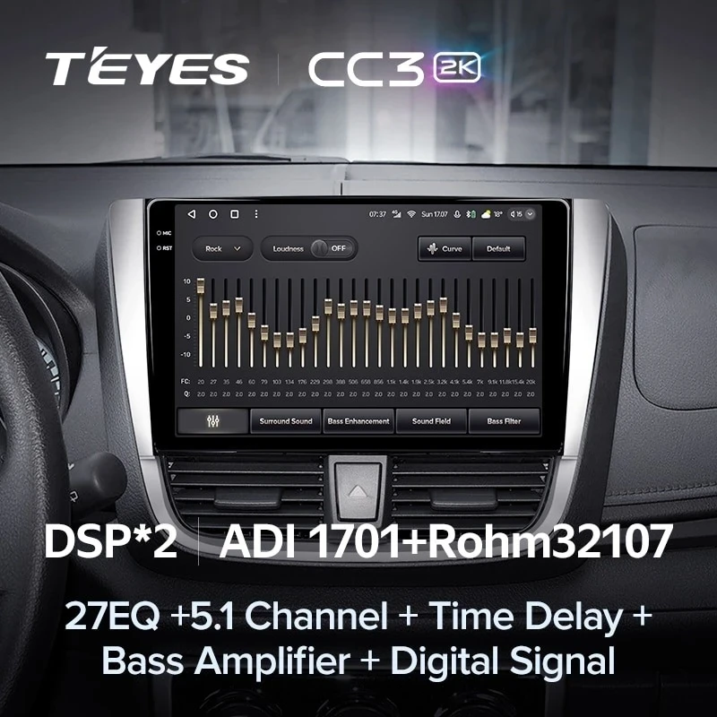 Штатная магнитола Teyes CC3 2K 360 6/128 Toyota Yaris L (2016-2019)