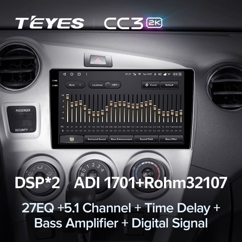 Штатная магнитола Teyes CC3 2K 4/32 Toyota Matrix 2 E140 (2008-2014)