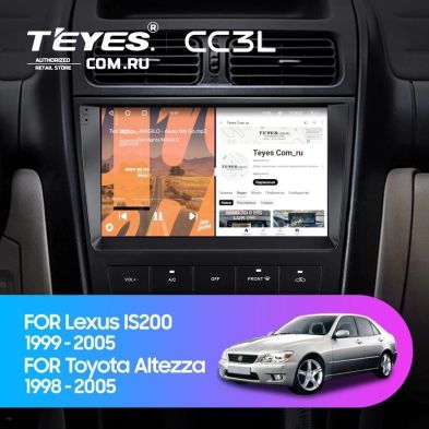 Штатная магнитола Teyes CC3L 4/64 Toyota Altezza XE10 (1998-2005)