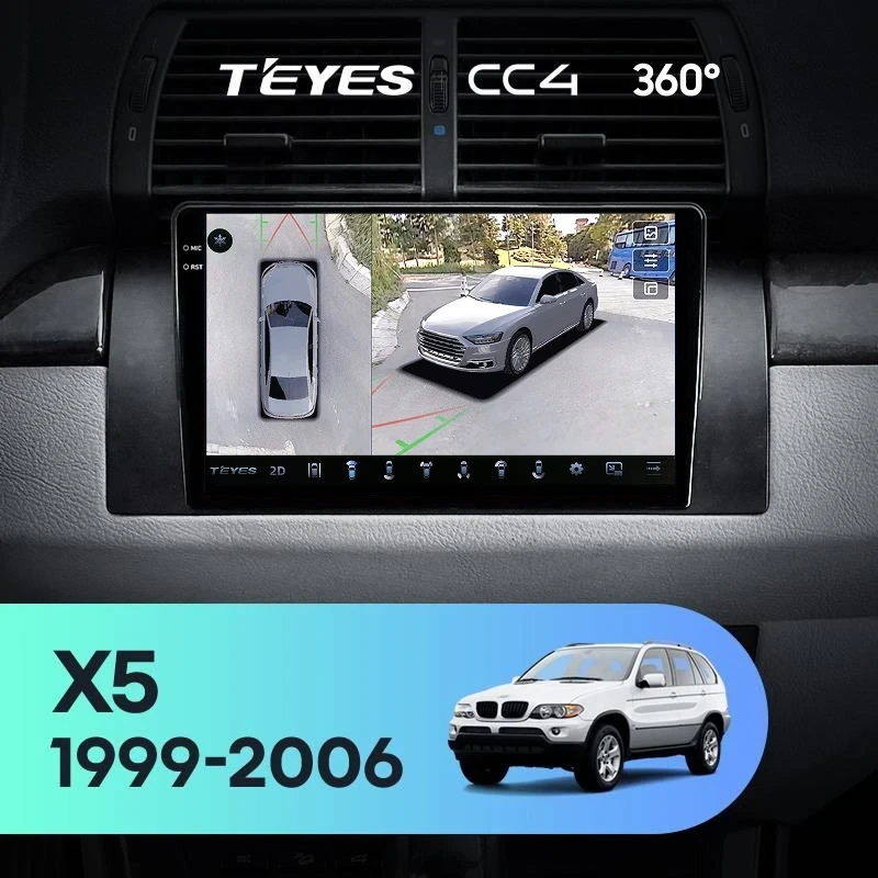 Штатная магнитола Teyes CC4 360 8/128 BMW X5 E39 E53 (1999-2006)