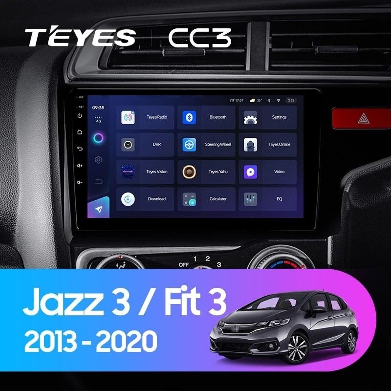 Штатная магнитола Teyes CC3 4/32 Honda Jazz 3 (2015-2020) Тип-A Правый руль